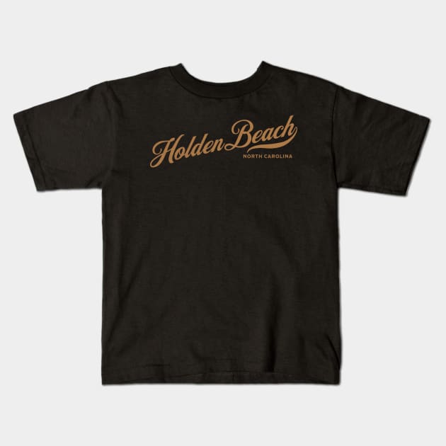 Holden Beach, NC Beachgoing Vacationing Kids T-Shirt by Contentarama